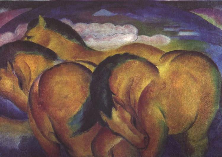 Franz Marc Little Yellow Horses (nn03) China oil painting art
